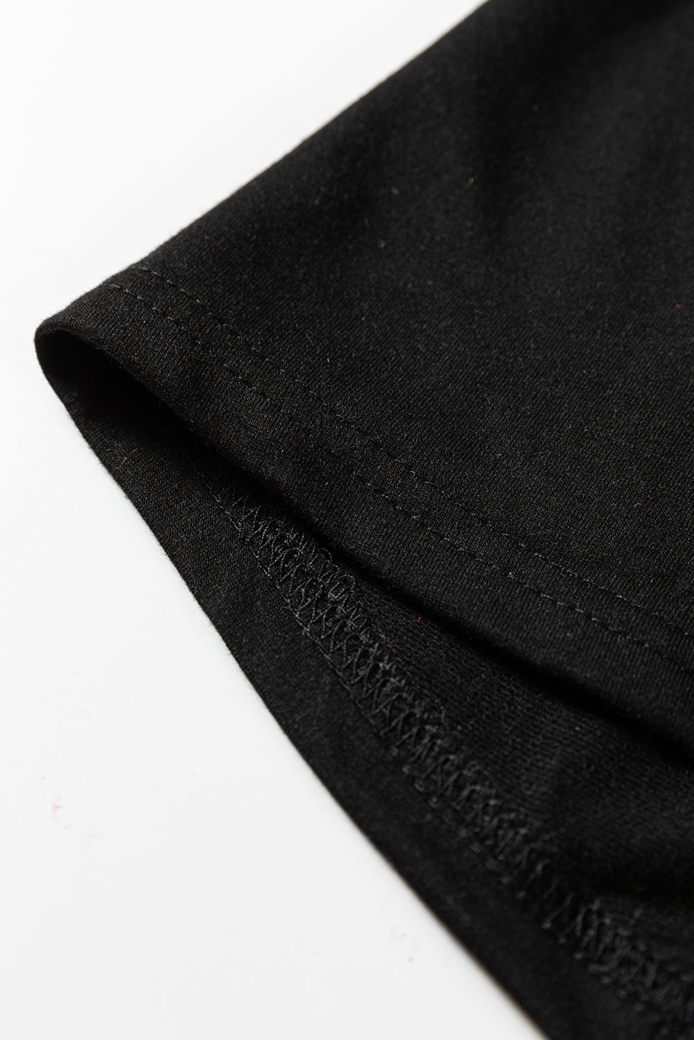 Black Solid Color Raw Seam Big Flower Patched Loose Overall Jumpsuit