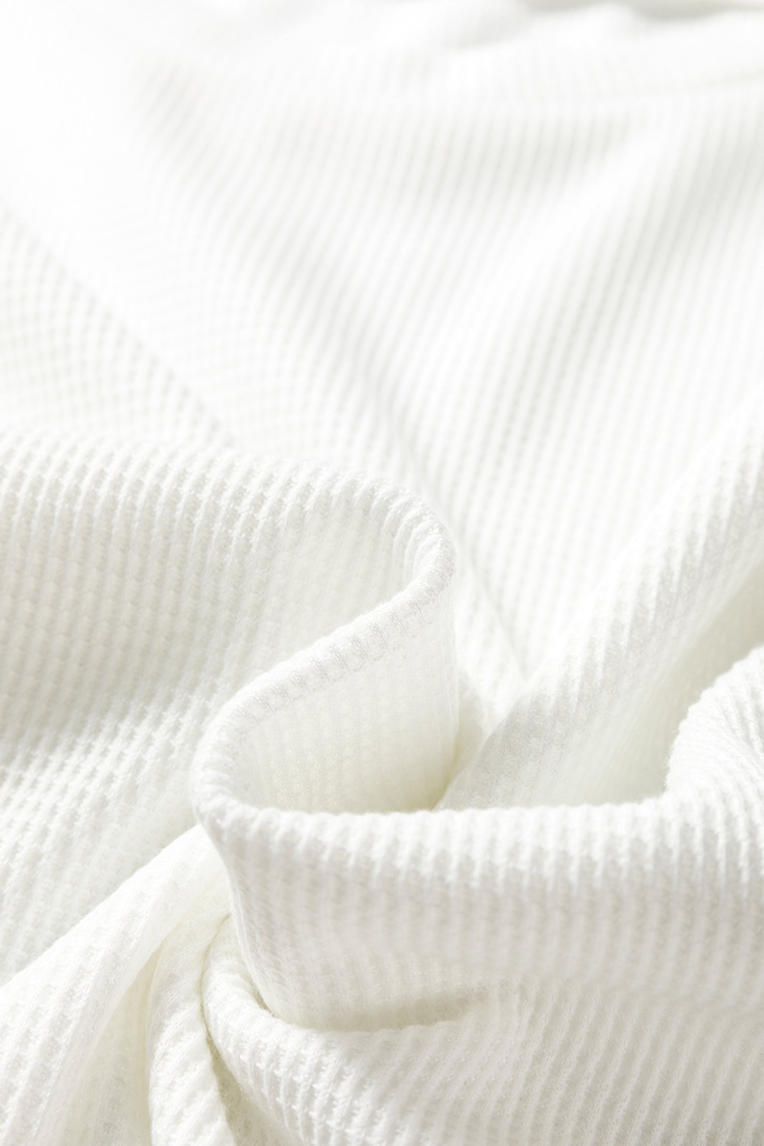 White Lace Long Sleeve Textured Pullover