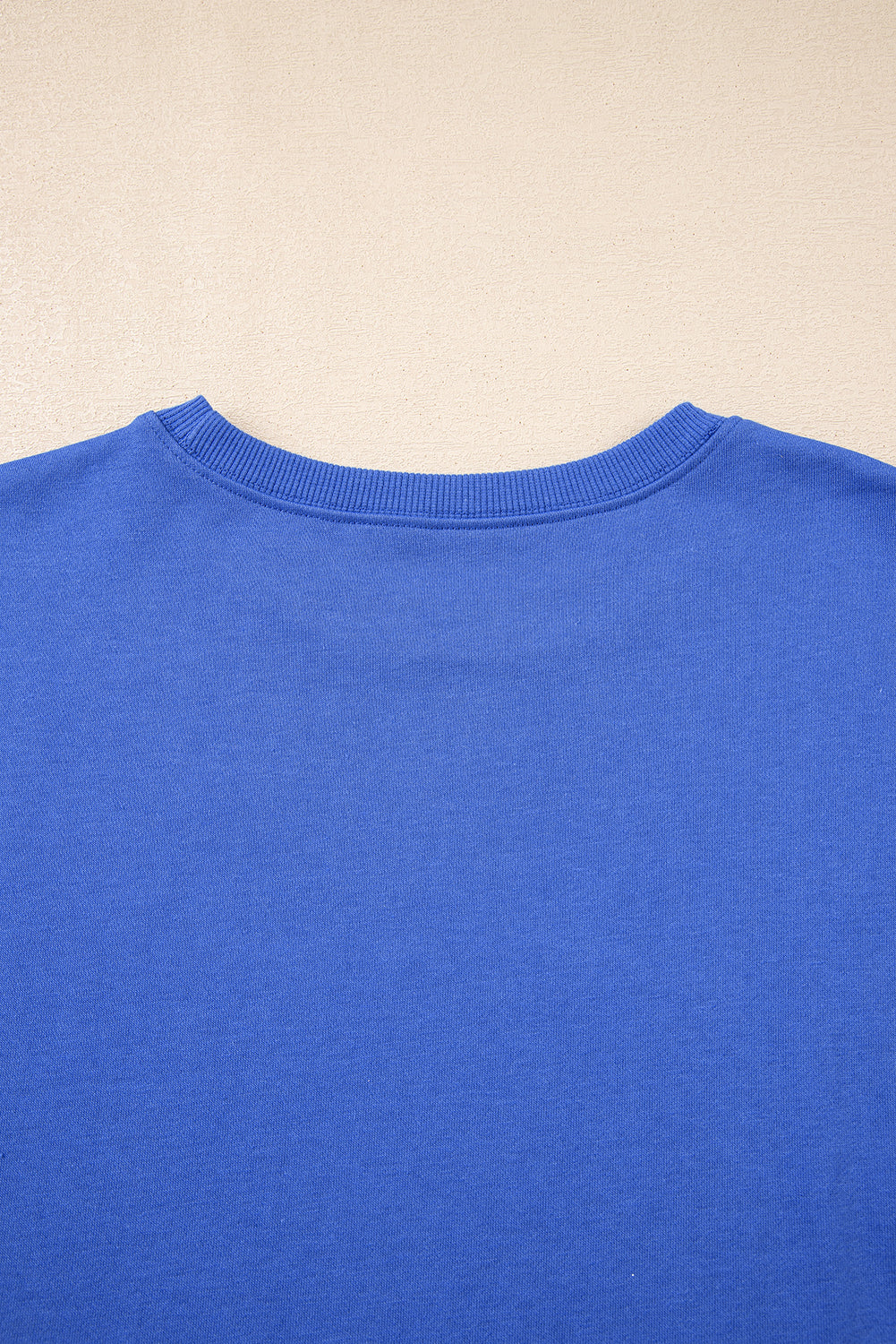 Sky Blue Varsity Contrast Banded Sleeve Shift Sweatshirt Dress