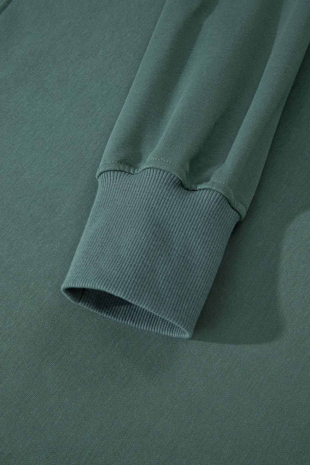 Green Bay Solid Color Oversize Slit Sweatshirt Ribbed Leggings 2pcs Set