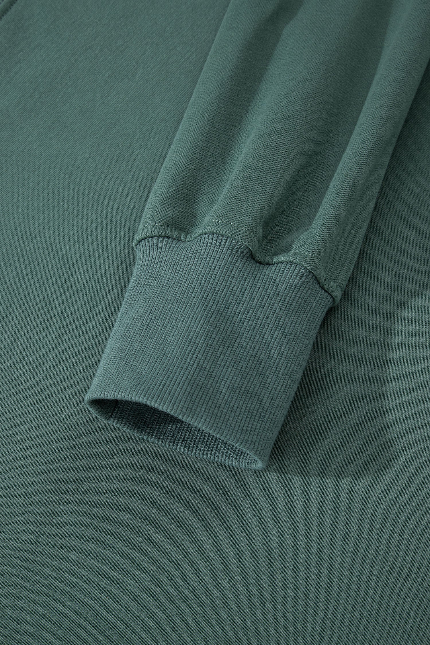 Green Bay Solid Color Oversize Slit Sweatshirt Ribbed Leggings 2pcs Set