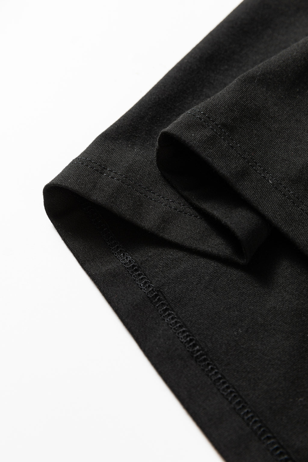 Black Slim Fit High Neck Long Sleeve Basic Top